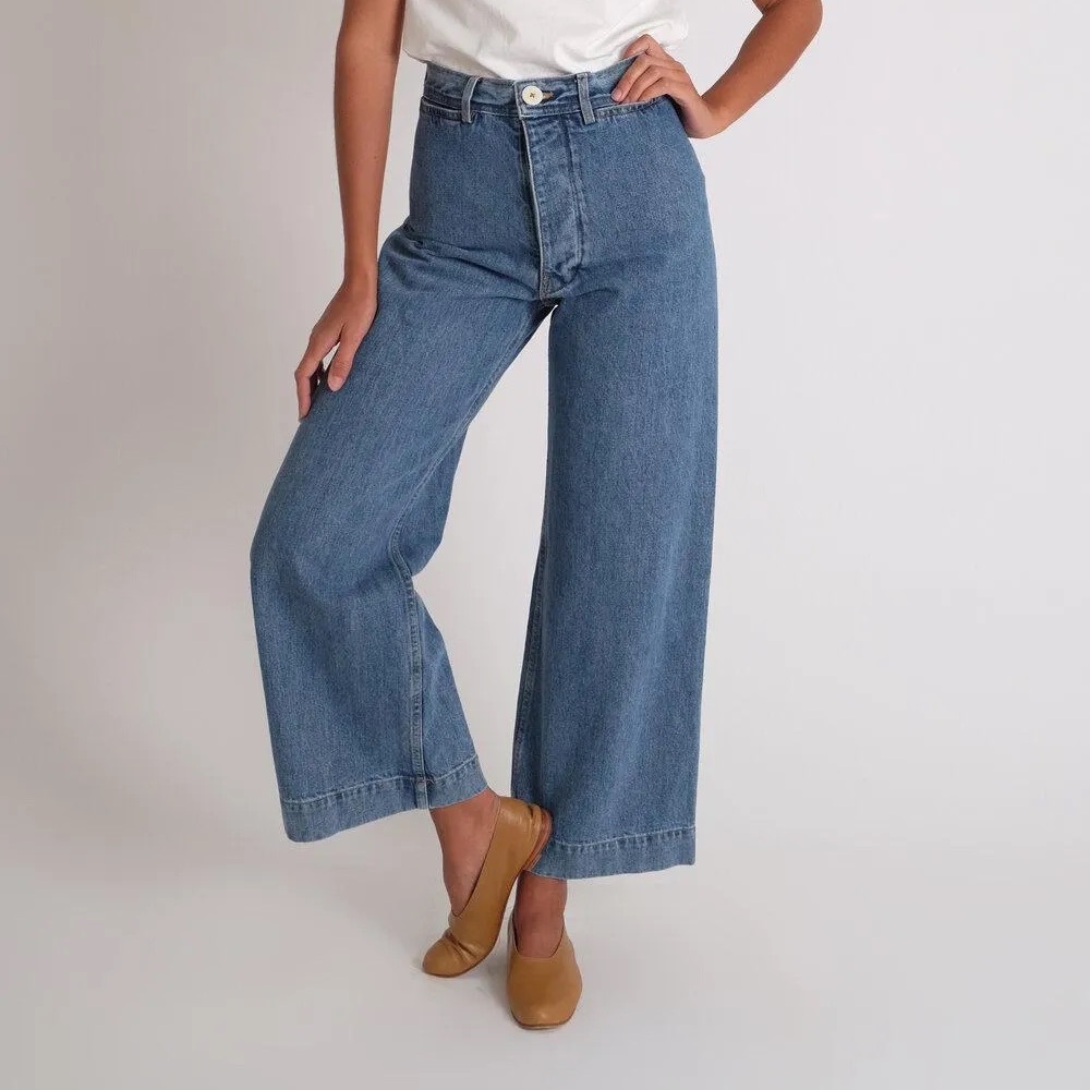 Jesse Kamm Sailor Pants in Cowboy Blue — Japanese Denim